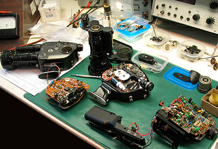 Service and repairs of a Beaulieu camera